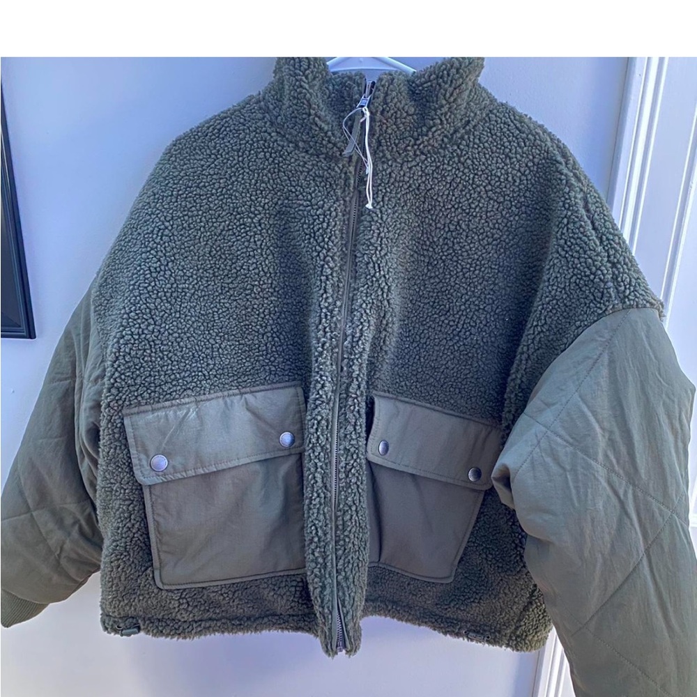 American Eagle Reversible Cropped Jacket - image 1